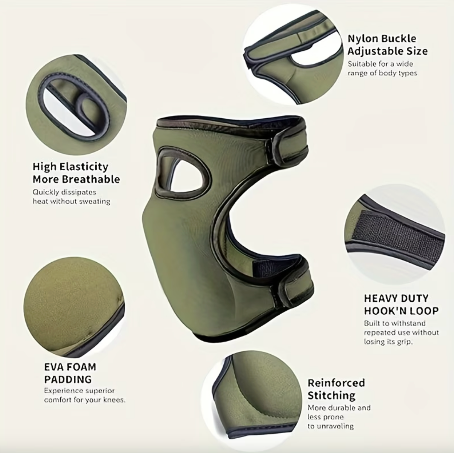 Gardening Knee Pads with Pressure Relief Opening, view 12