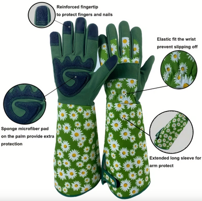 Long Sleeve Rose Pruning Gloves with Reinforced Palm, view 8