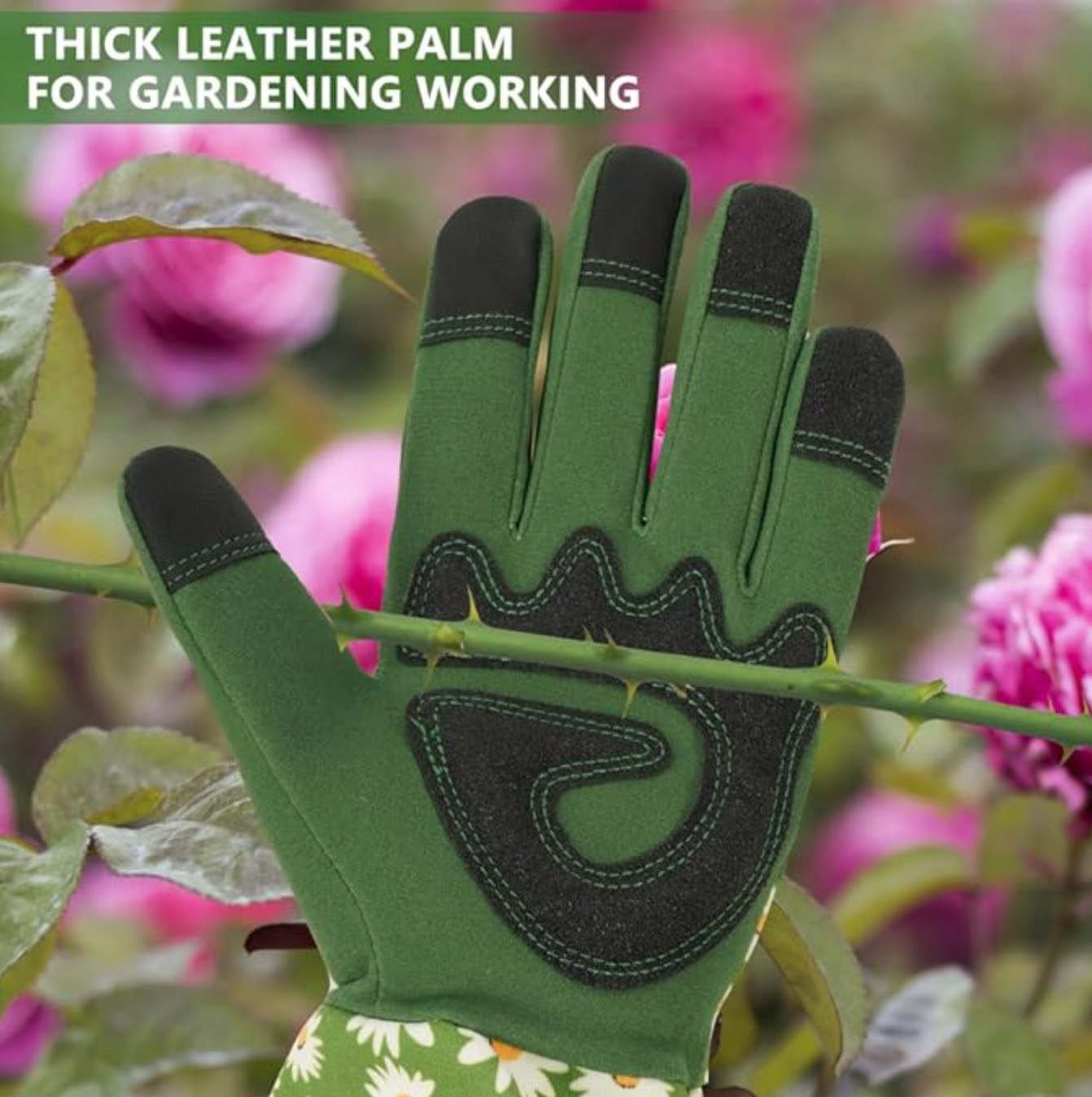 Long Sleeve Rose Pruning Gloves with Reinforced Palm, view 6