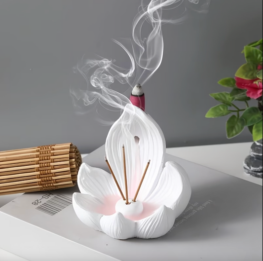 Lotus Incense Fountain for Cones and Sticks