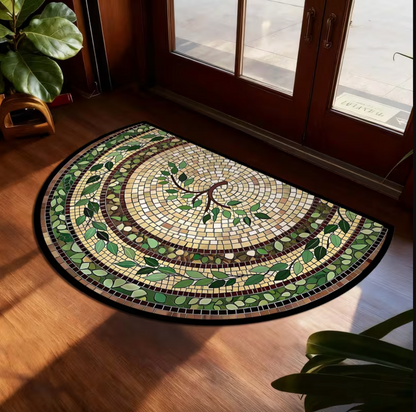 Mosaic Vine Leaf Doormat for Entryways, view 4