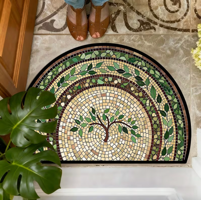 Mosaic Vine Leaf Doormat for Entryways, view 6