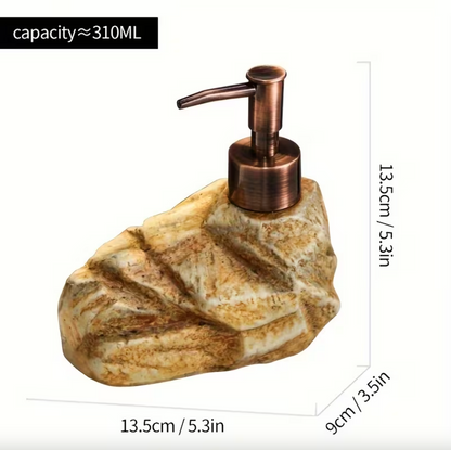 Stone Texture Ceramic Soap Dispenser with Pump, view 8