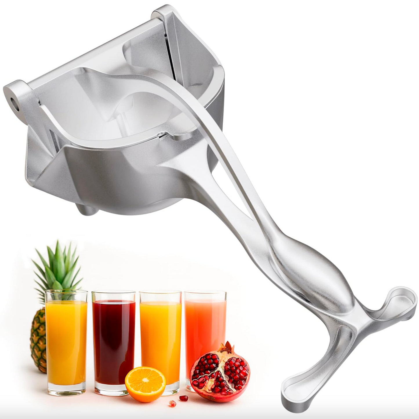 Manual Aluminum Hand Press Juicer, 9.3 in