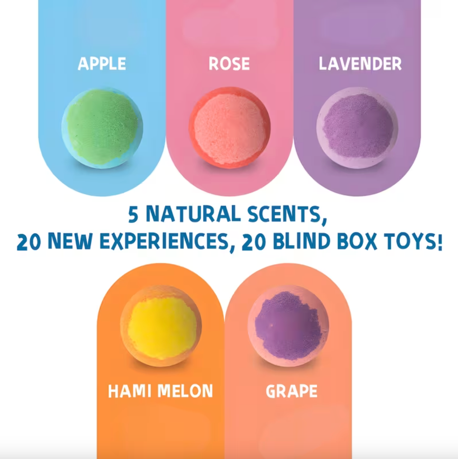 Bath Bomb Set of 20 with a Hidden Animal Toy Inside, view 4