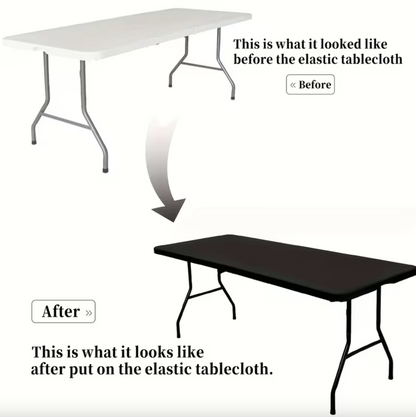 Stretch Fitted Table Cover for 6 ft Folding Tables, view 12