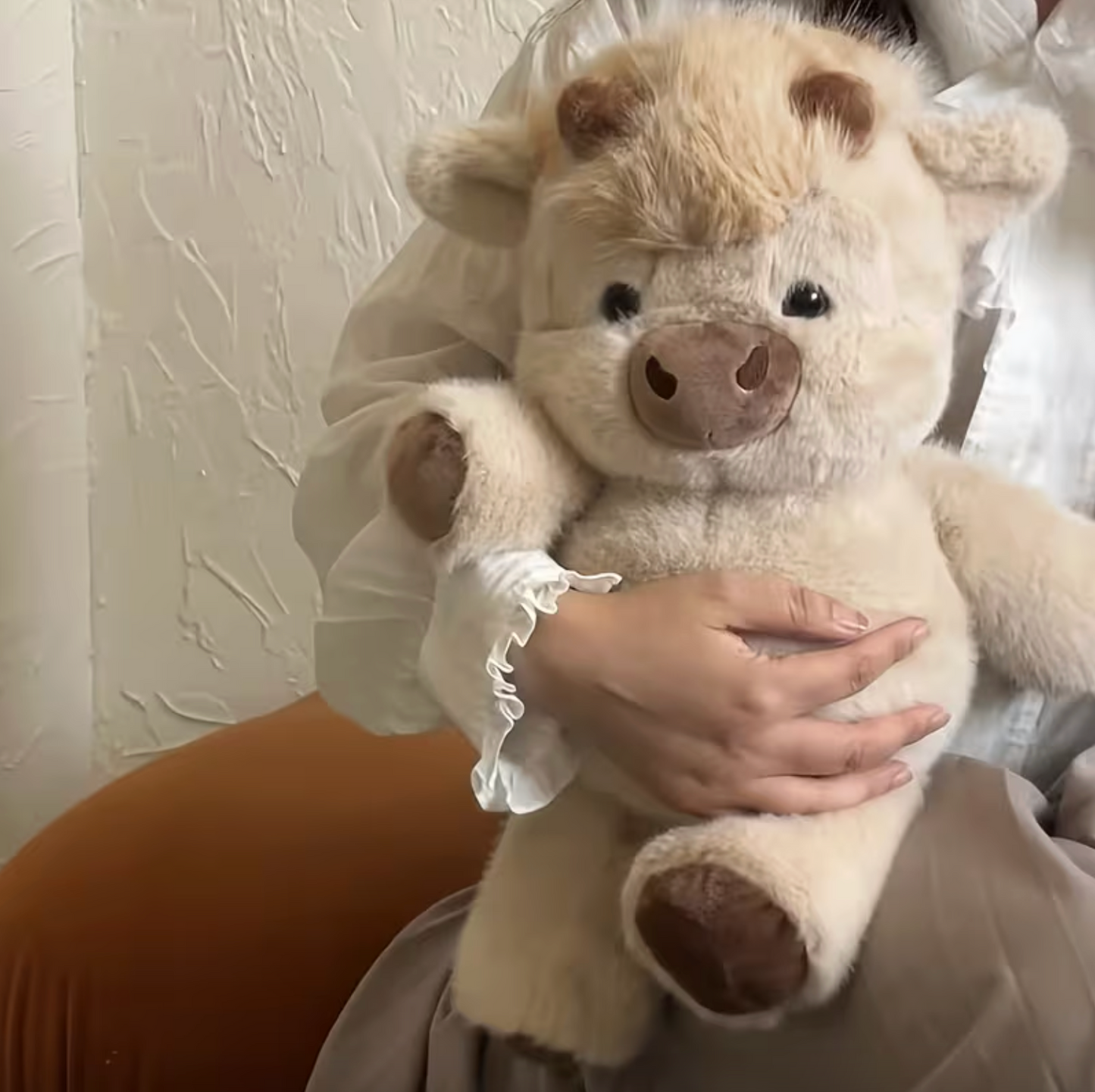 Highland Cow Plush Toy, 15.8 in Tall, Two Colors, view 7