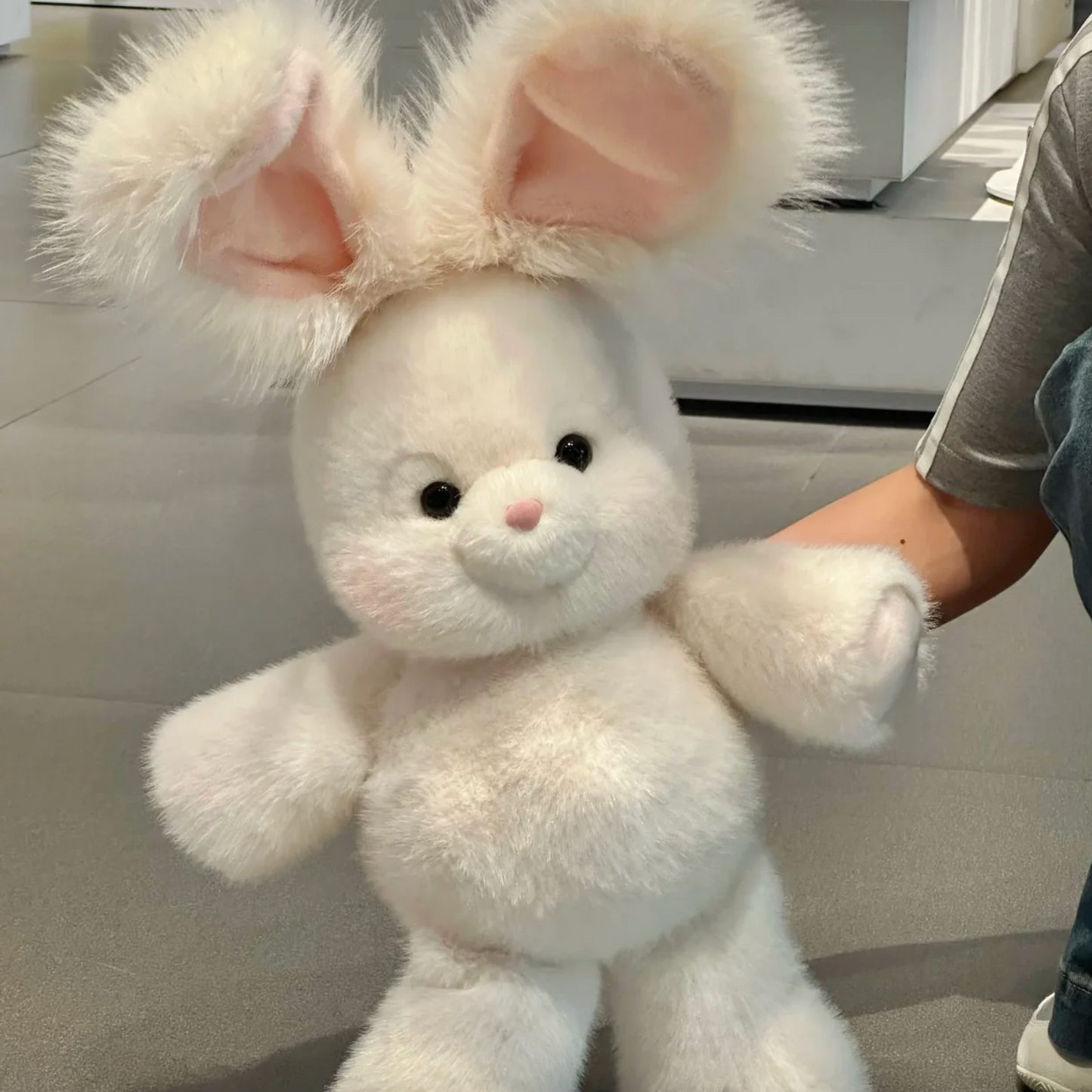 Floppy Eared Rabbit Plush Toy, 15.8 in Tall, view 2