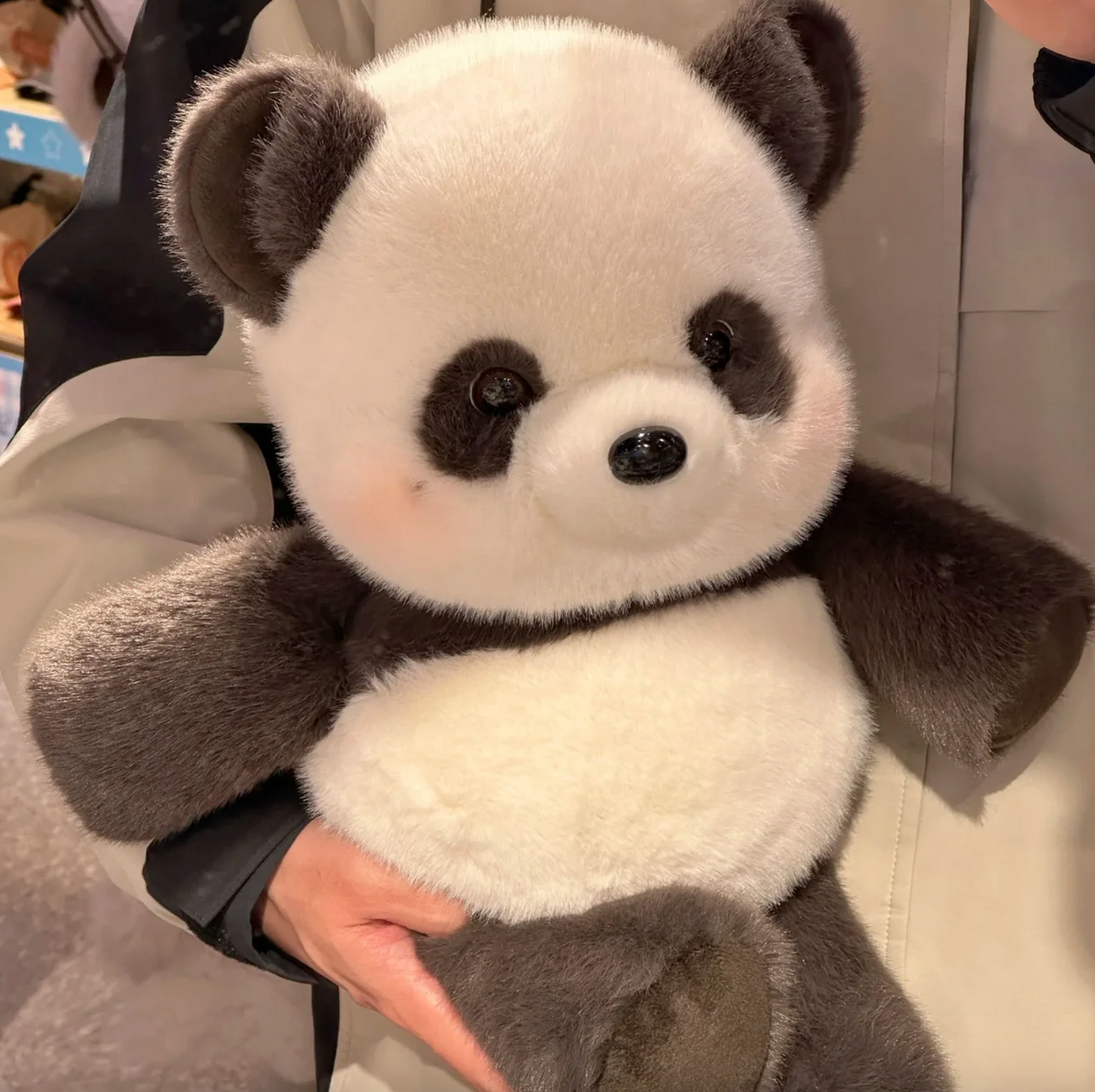 Panda Plush Toy, 11.8 in Chunky Sitting Size, view 6