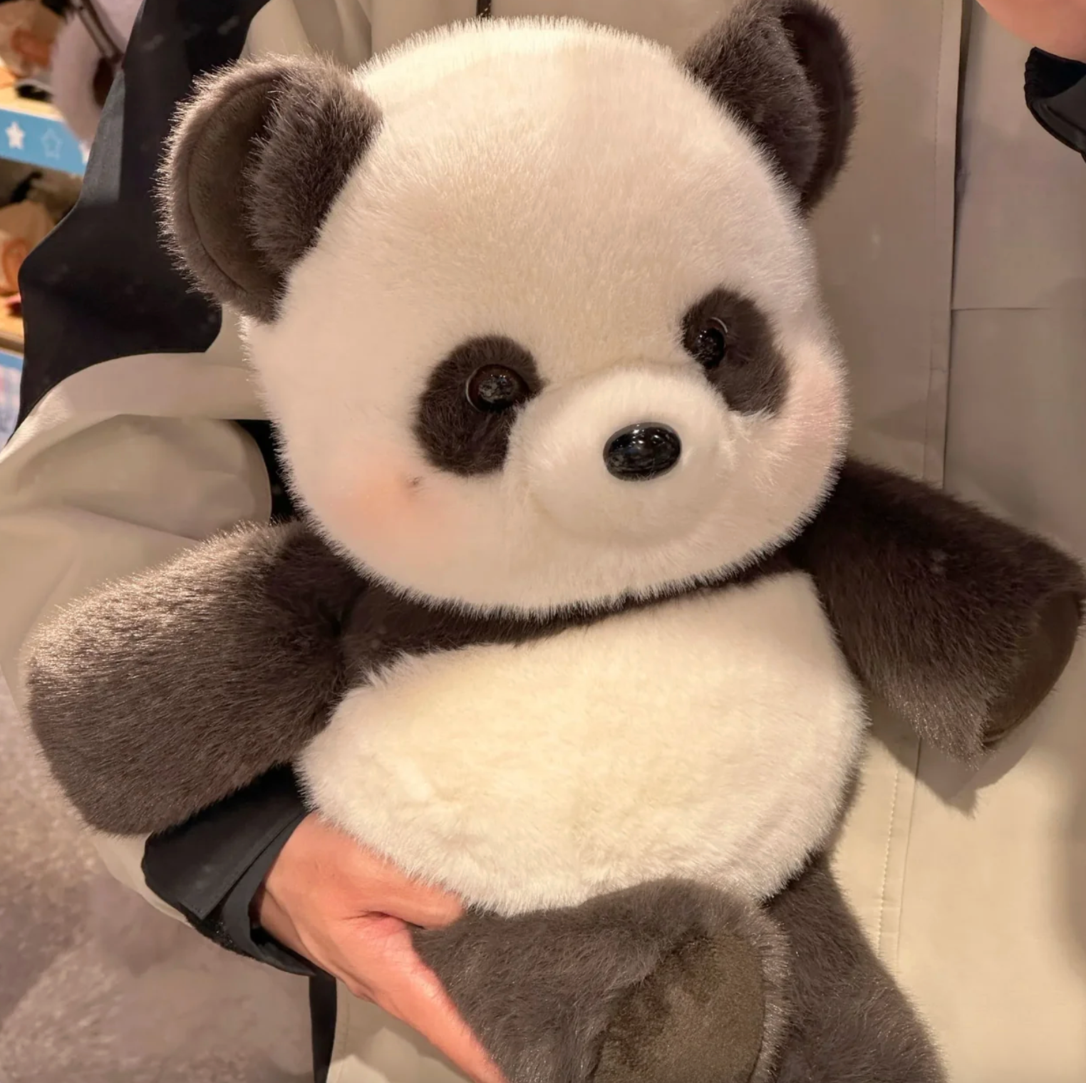 Panda Plush Toy, 11.8 in Chunky Sitting Size, view 6