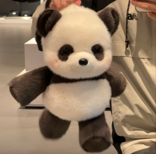 Panda Plush Toy, 11.8 in Chunky Sitting Size