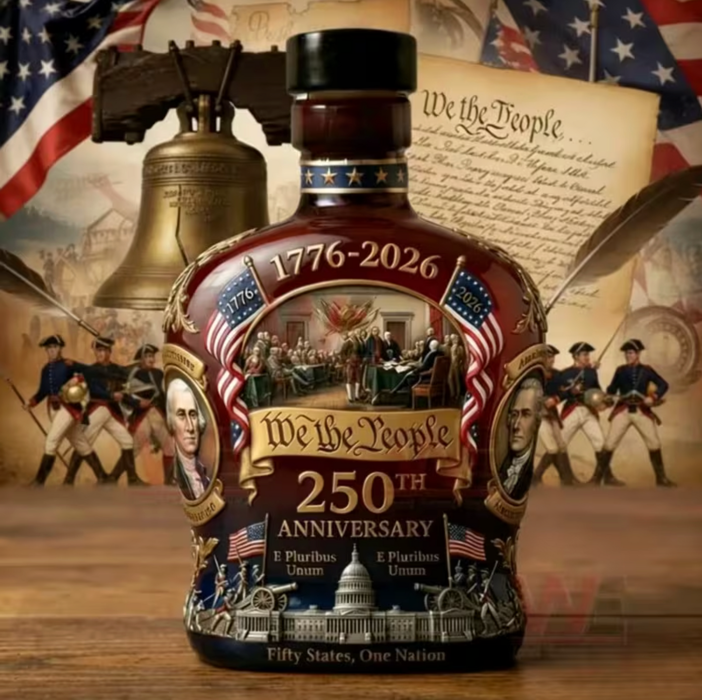 American 250th Anniversary Decanter, 8.45 oz, view 4