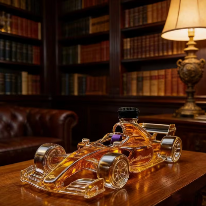 Race Car Whiskey Decanter in Borosilicate Glass, view 3