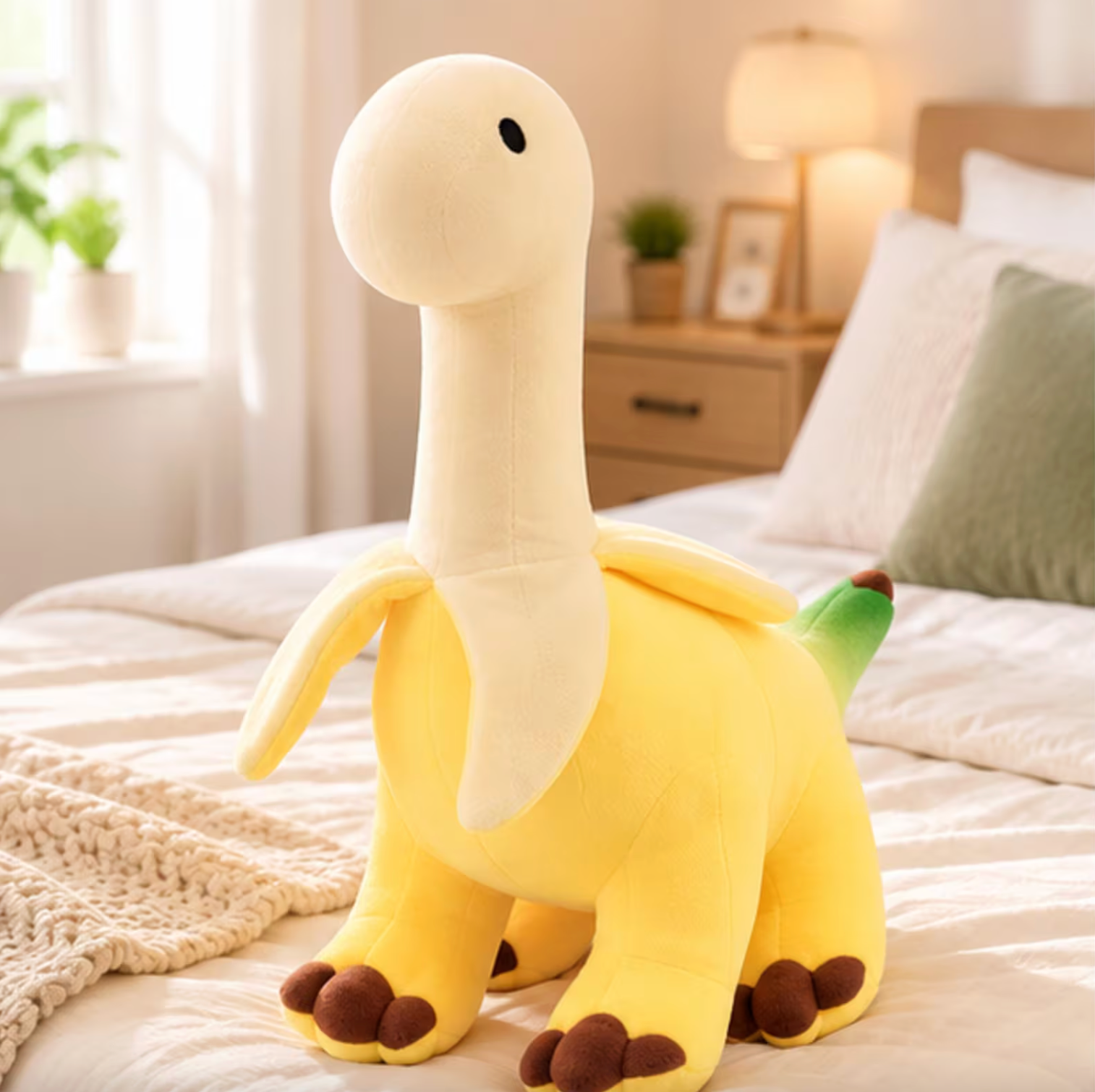Banana Peel Dinosaur Plush Stuffed Animal