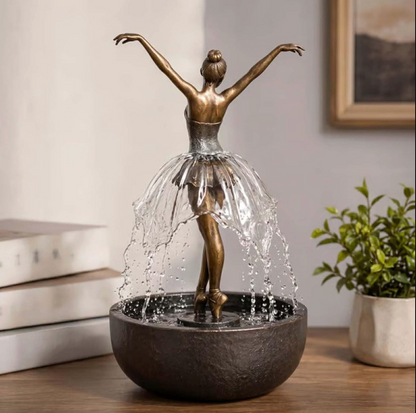 Ballerina Tabletop Water Fountain with Bluetooth Speaker, view 4