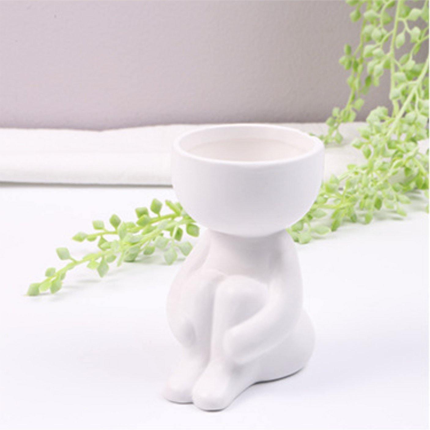 Little Person Ceramic Succulent Planter, Six Poses, view 36