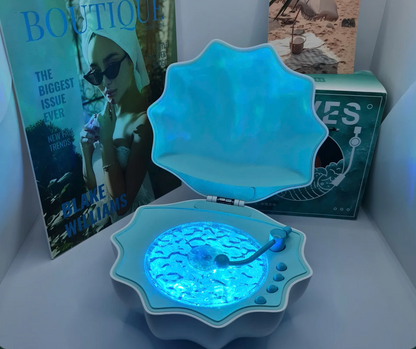 Shell Shaped Bluetooth Speaker with Wave Light, view 10