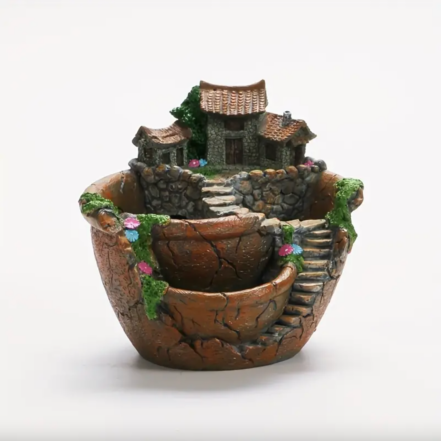 Three Tier Castle Courtyard Planter for Succulents, view 5