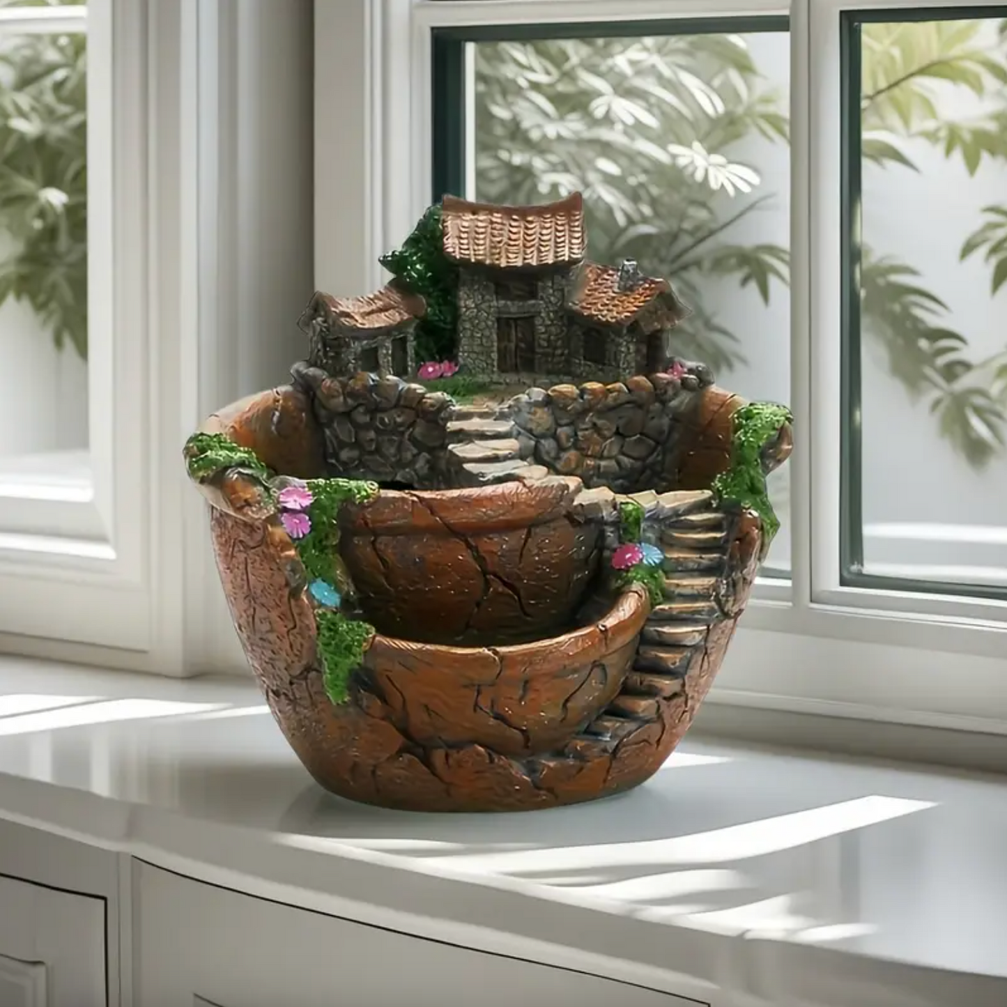 Three Tier Castle Courtyard Planter for Succulents, view 3