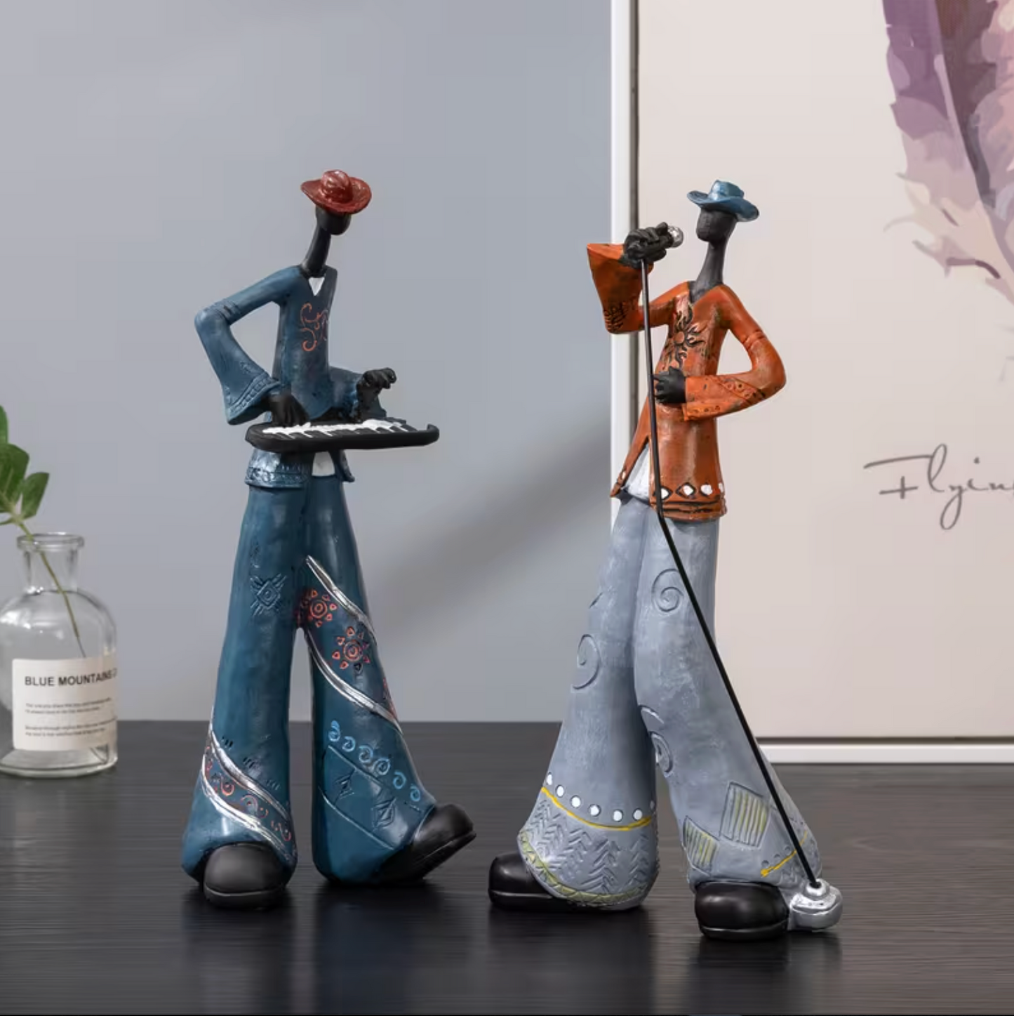 Jazz Musician Figurines in Hand Painted Resin, view 11