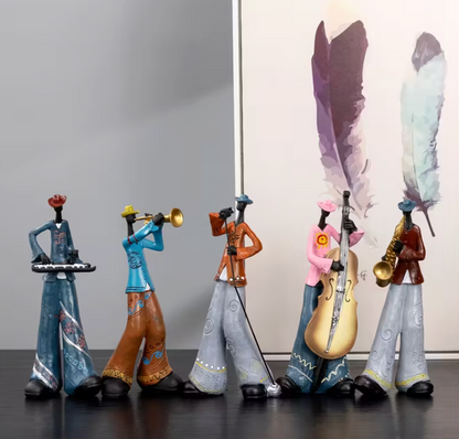 Jazz Musician Figurines in Hand Painted Resin, view 12