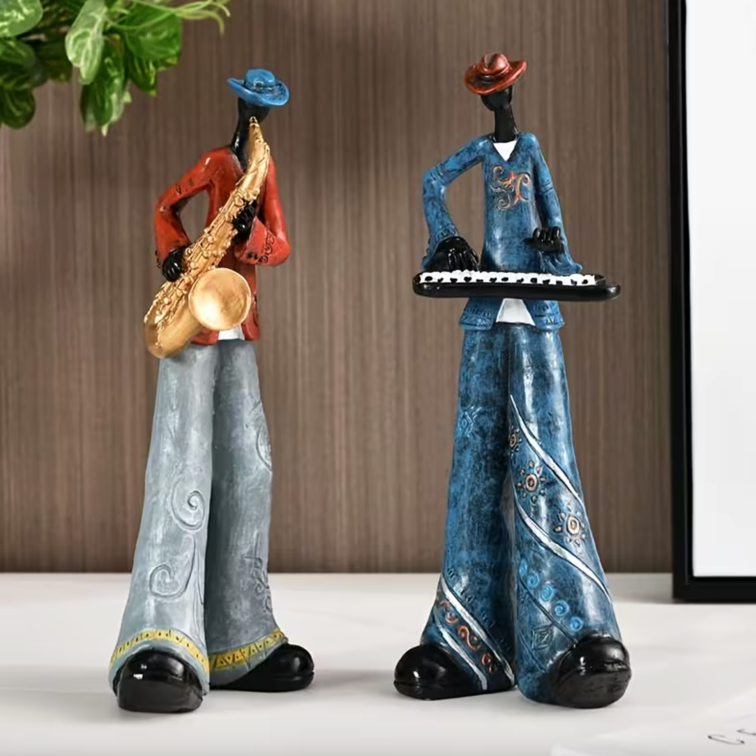 Jazz Musician Figurines in Hand Painted Resin, view 15