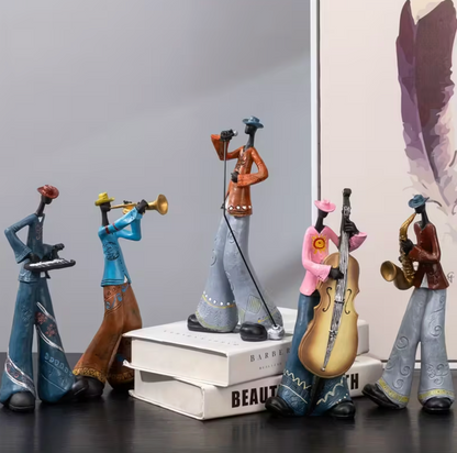 Jazz Musician Figurines in Hand Painted Resin, view 14