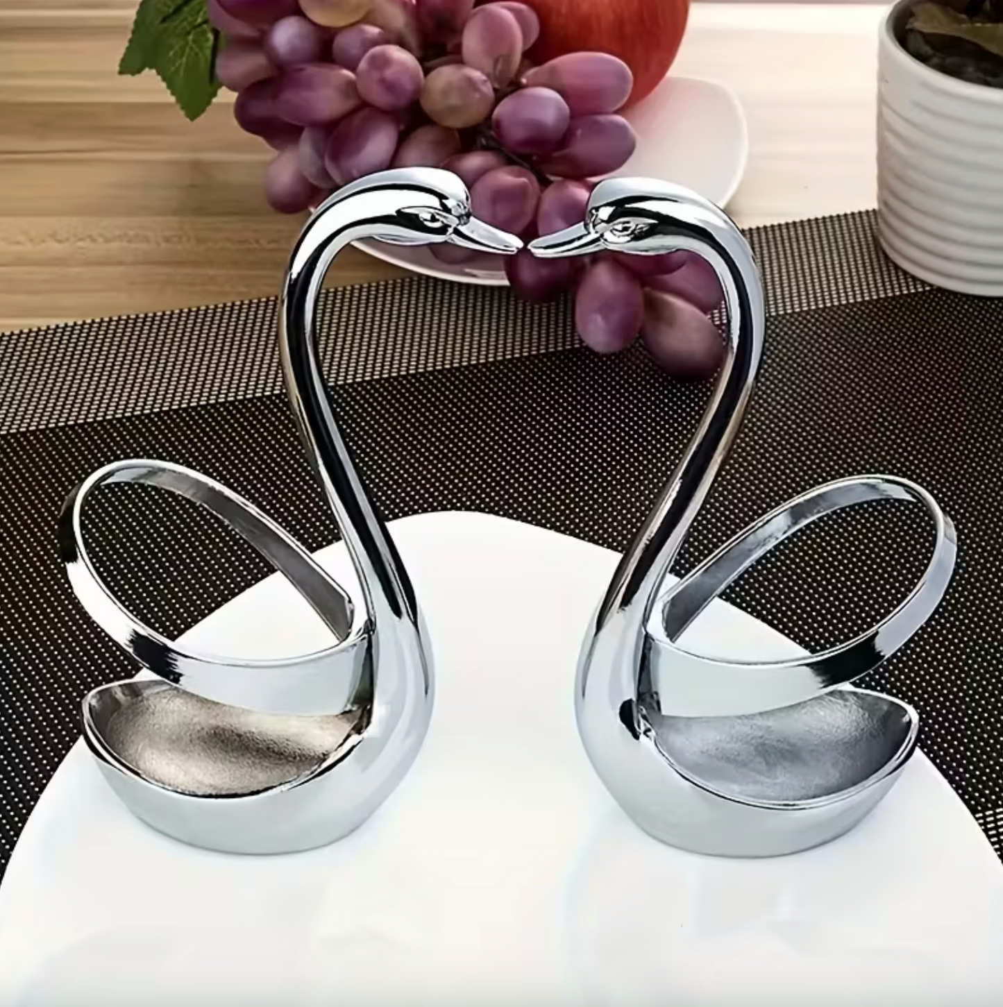 Swan Shaped Stainless Steel Cutlery Holder, view 5