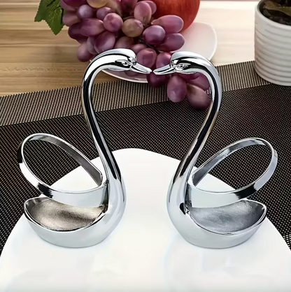 Swan Shaped Stainless Steel Cutlery Holder, view 5