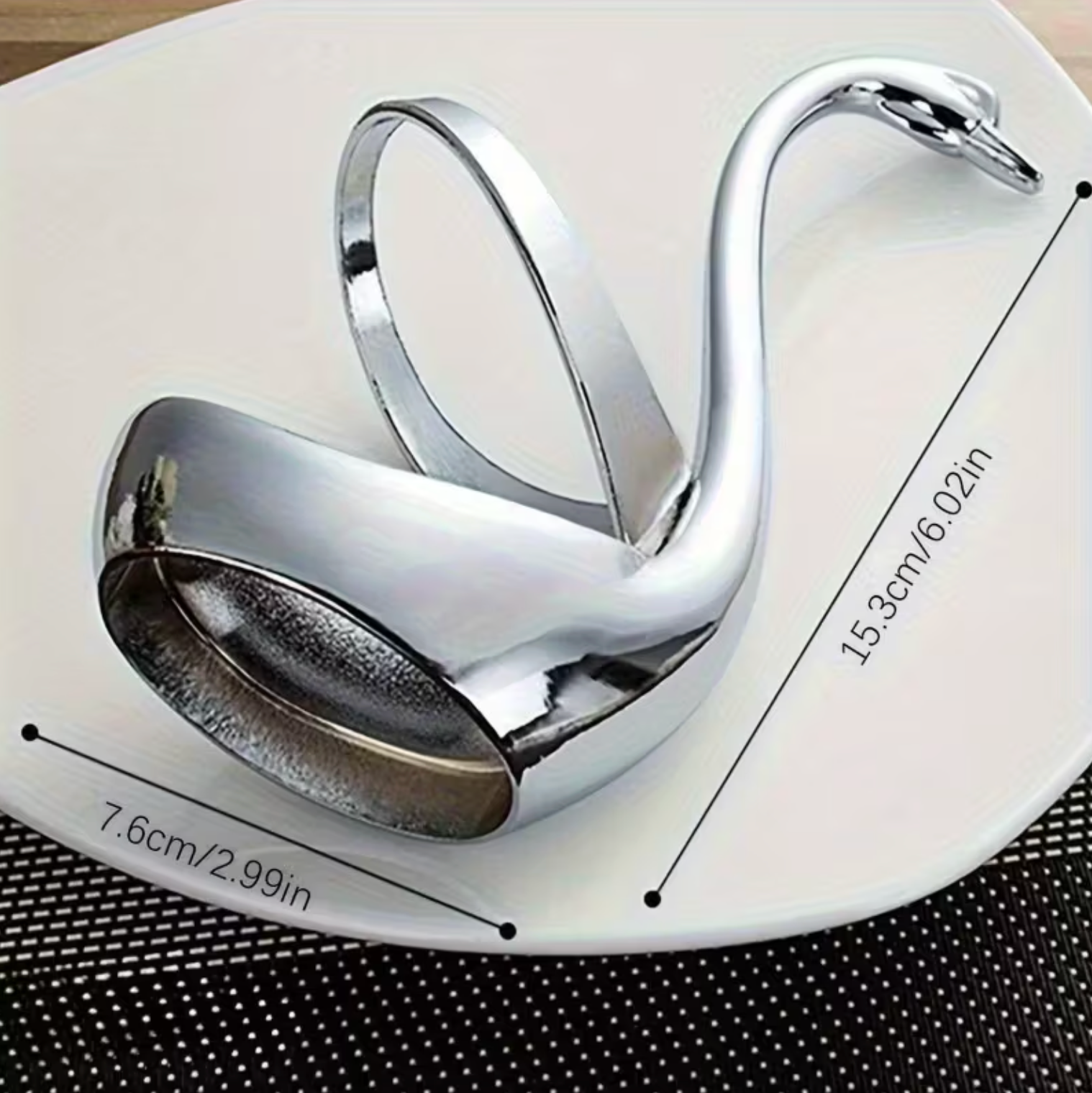 Swan Shaped Stainless Steel Cutlery Holder, view 6