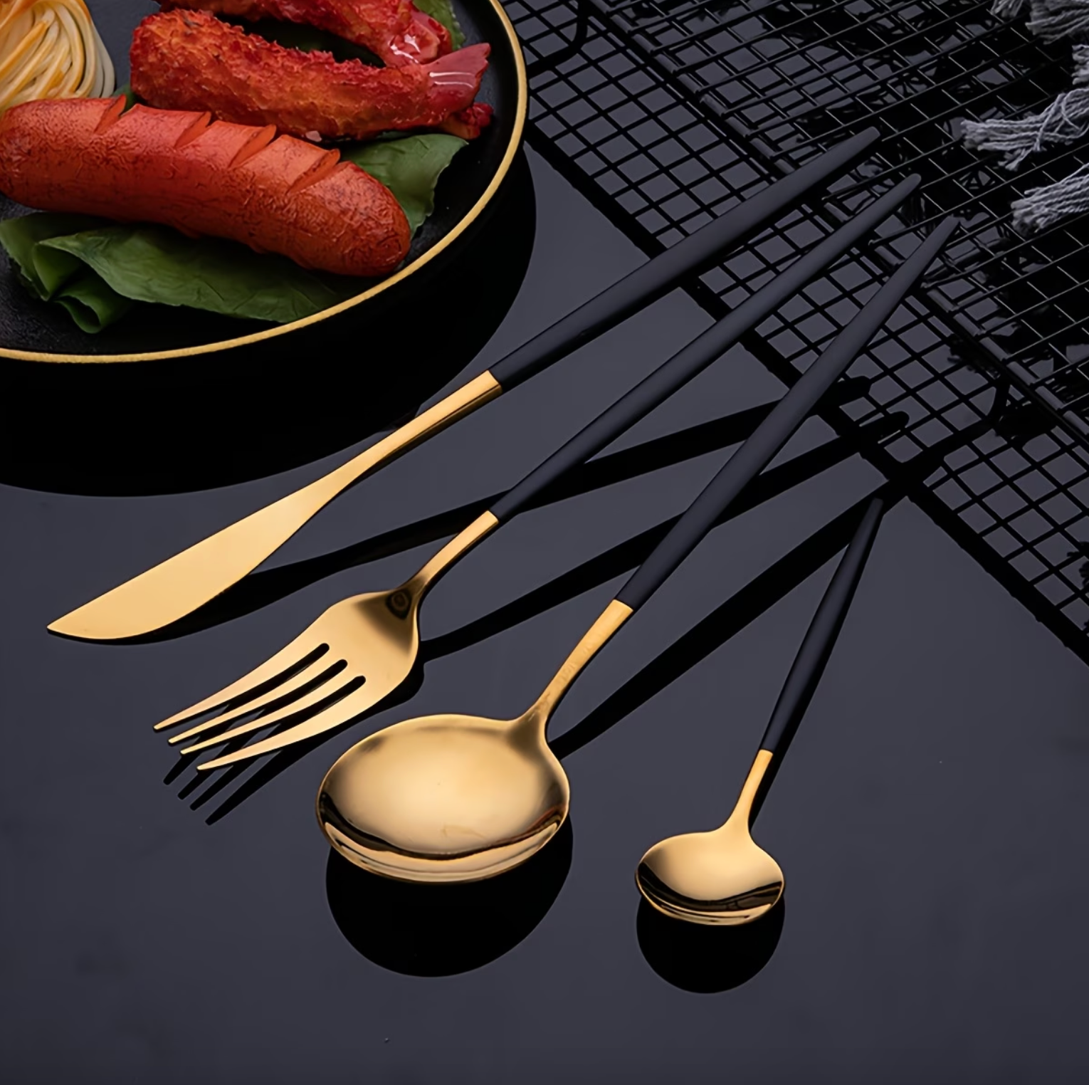 Gold Flatware in Stainless Steel, Mirror or Matte, view 9