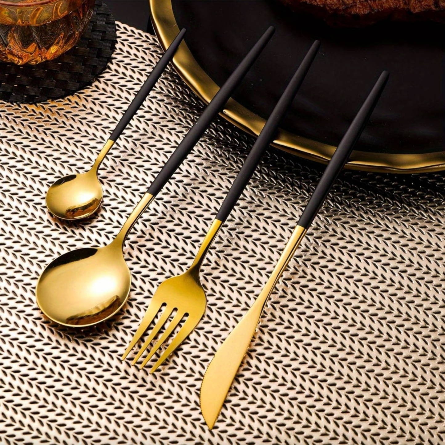 Gold Flatware in Stainless Steel, Mirror or Matte, view 13