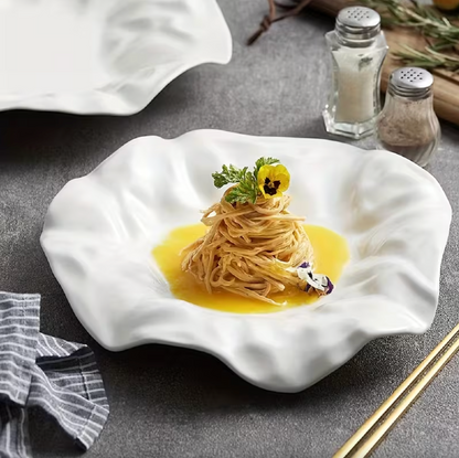 Sculptural Folded Ceramic Plate, 8 in or 11 in, view 9