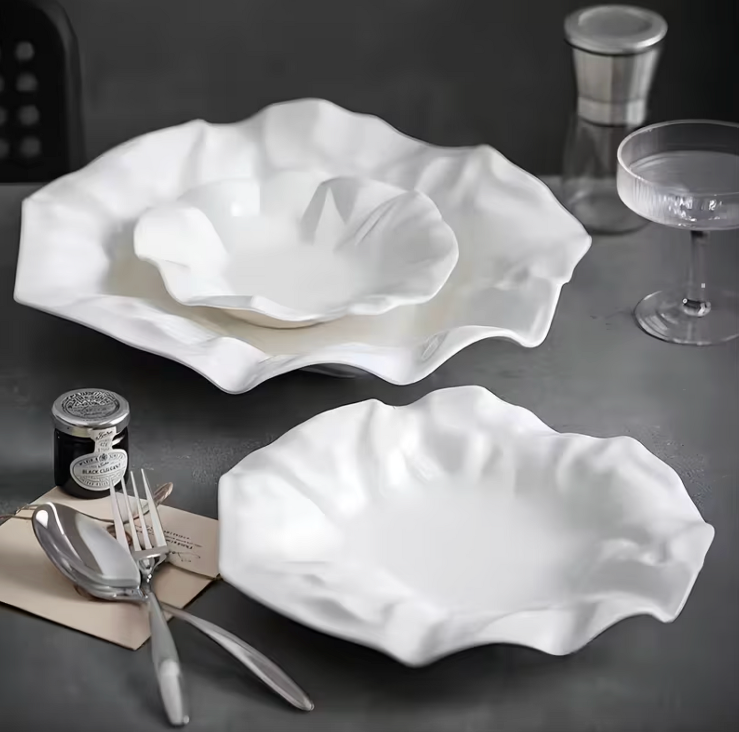 Sculptural Folded Ceramic Plate, 8 in or 11 in, view 8
