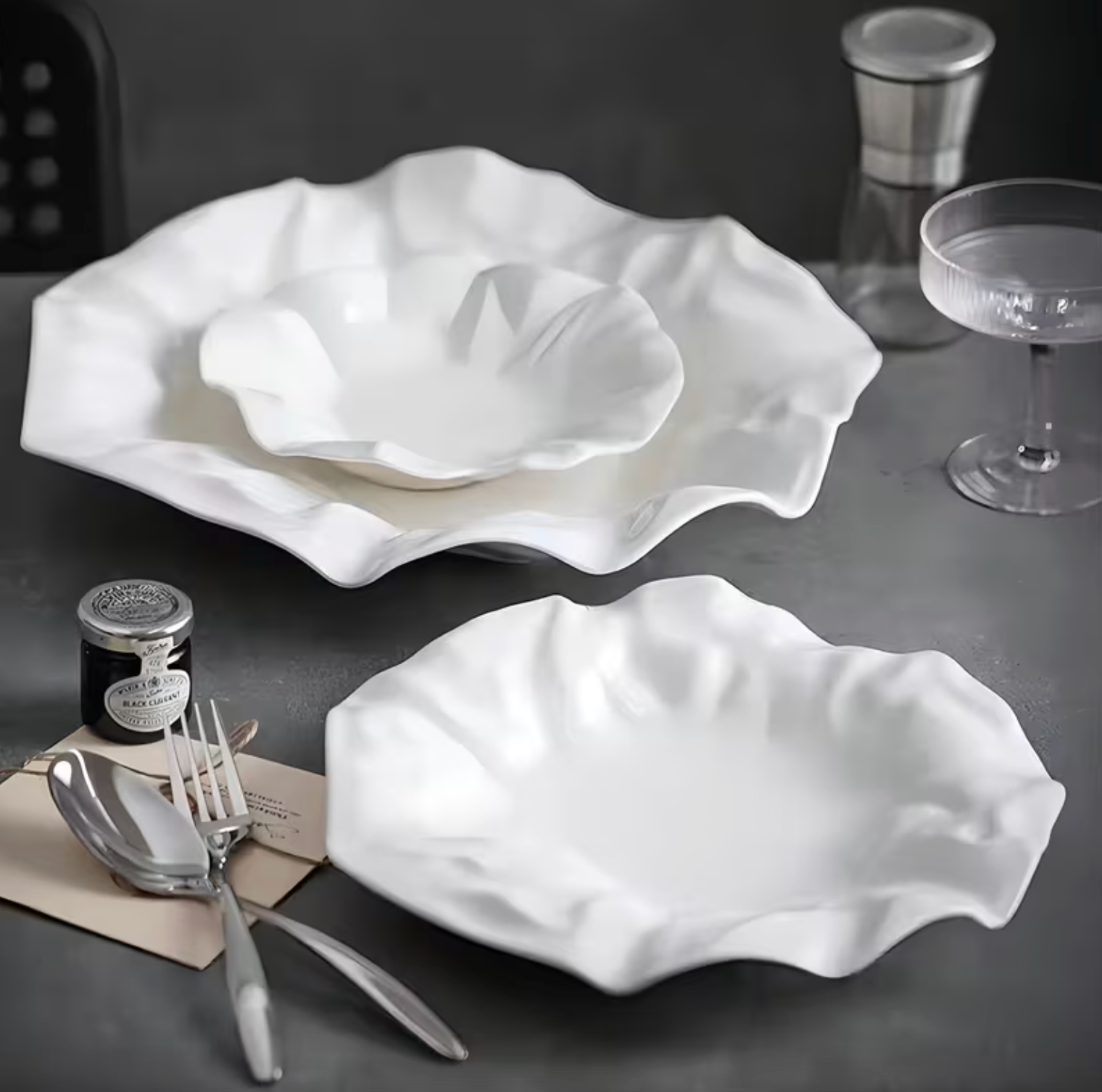 Sculptural Folded Ceramic Plate, 8 in or 11 in, view 8