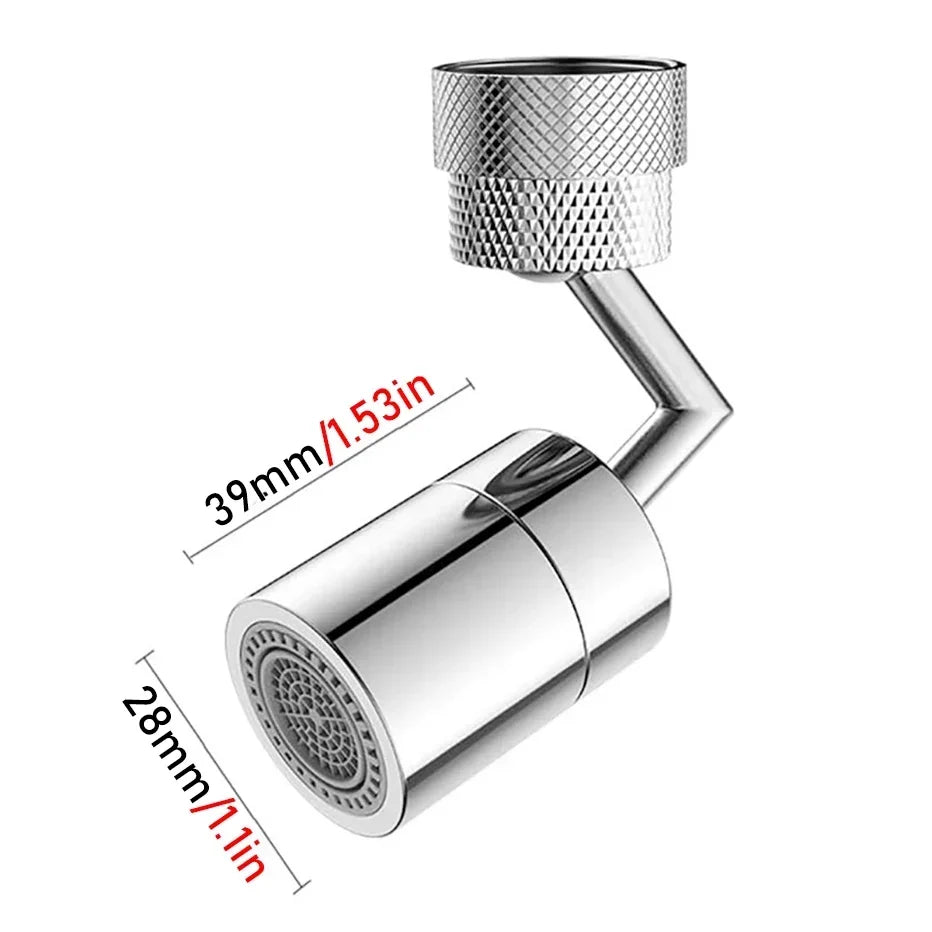 Swivel Faucet Attachment, 1080 Degree, Two Spray Modes, view 4