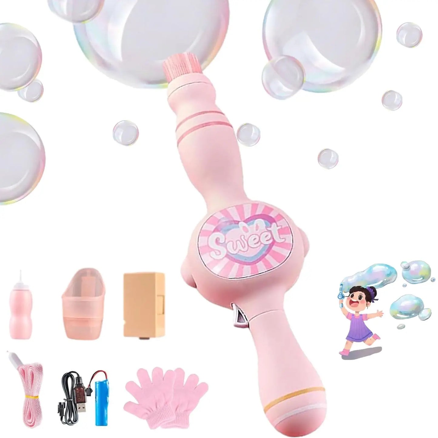 Touchable Bubble Kit with Gloves and Wand, view 8