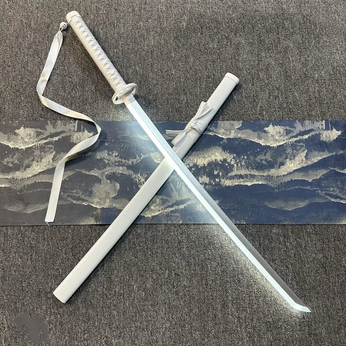 Standing Sword Lamp in Black, White, Red or Blue