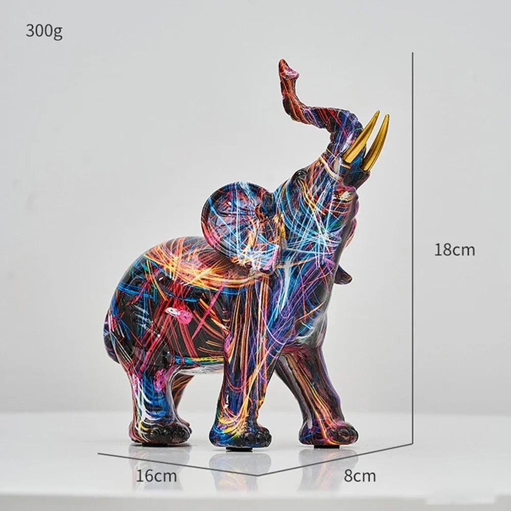 Graffiti Painted Elephant Sculpture, Two Sizes, view 9