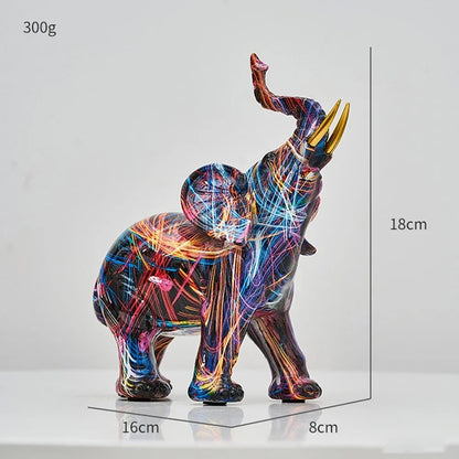 Graffiti Painted Elephant Sculpture, Two Sizes, view 9