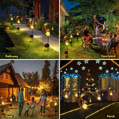 Solar Fairy on a Crescent Moon Garden Stake Light, view 6