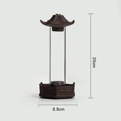 Hexagonal Pavilion Backflow Incense Burner, view 5