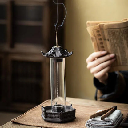 Hexagonal Pavilion Backflow Incense Burner