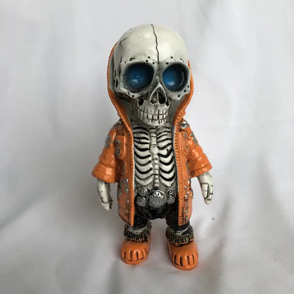 Resin Skeleton Figurine in a Hoodie, 5.5 in Tall, view 9
