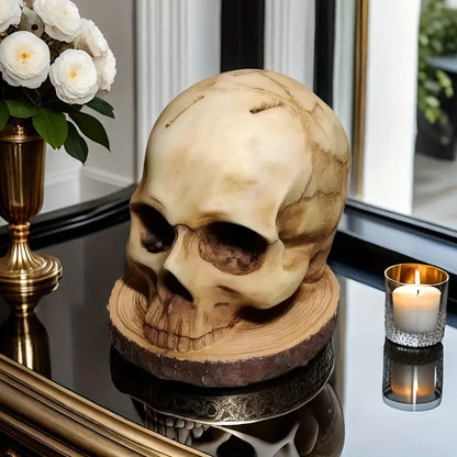 Skull Knife Block for Seven Knives, Hand Painted, view 7
