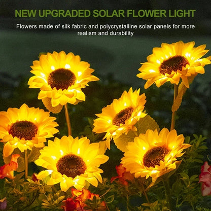 Solar Sunflower Garden Stake Lights, Set of 2, view 10