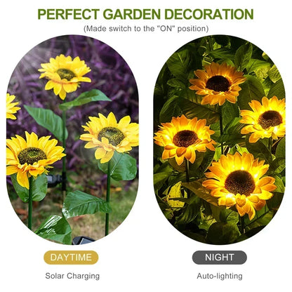 Solar Sunflower Garden Stake Lights, Set of 2, view 20