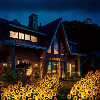 Solar Sunflower Garden Stake Lights, Set of 2, view 14