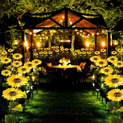 Solar Sunflower Garden Stake Lights, Set of 2, view 16