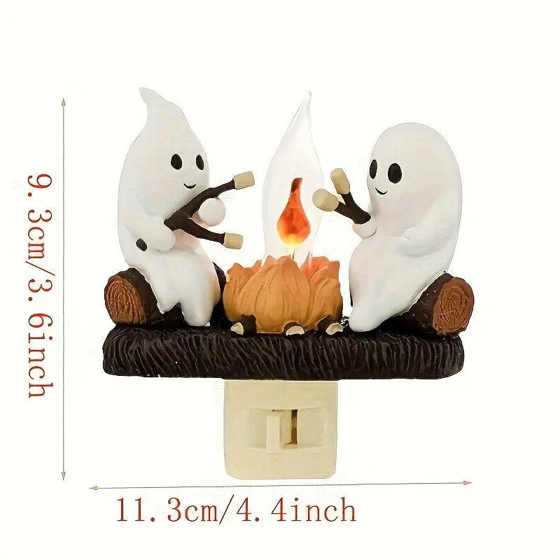Ghost Campfire Plug In Night Light with Flame Bulb, view 10